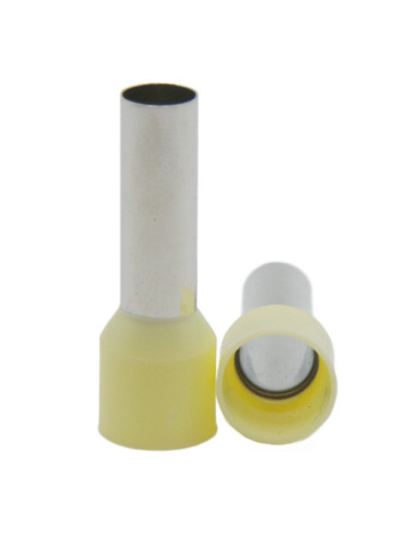 16.0mm² Cable Size IVORY CORD END FERRULE 18.0mm Pin Length