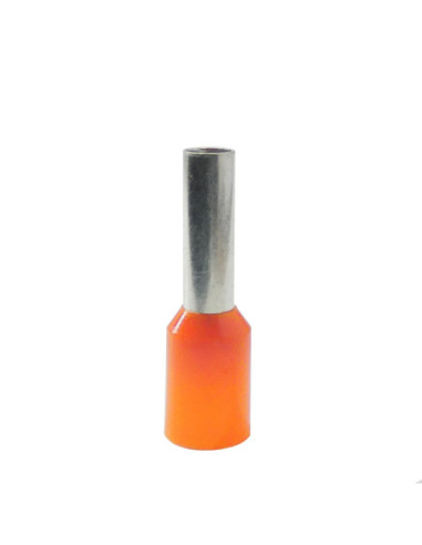 4.0mm² Cable Size ORANGE CORD END FERRULE 10mm Pin Length