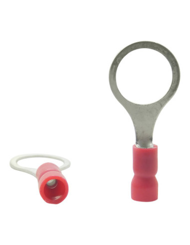 INSULATED RED RING TERMINAL 10.0mm STUD x 16.5mm WIDE