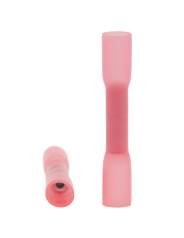 RED HEATSHRINK BUTT CONNECTOR for 0.5-1.5mm² cable size