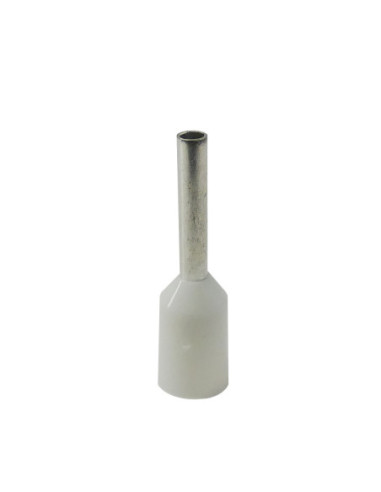 0.75mm² Cable Size WHITE CORD END FERRULE 8mm Pin Length