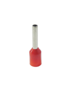 1.0mm² Cable Size RED CORD END FERRULE 8mm Pin Length